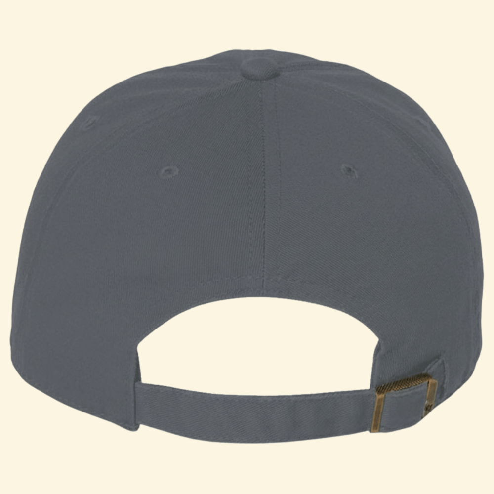 Charcoal Hat Back View with no logo or text