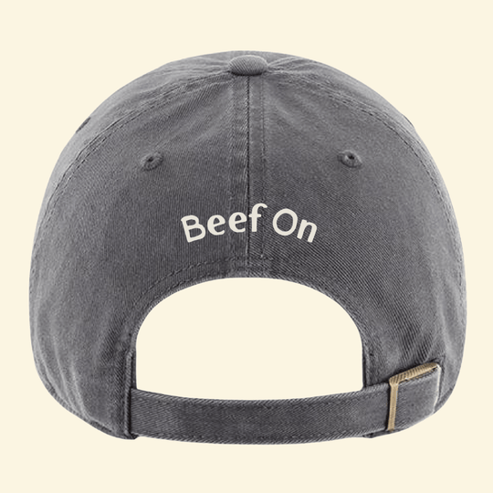 Charcoal Cap with Beef On the back